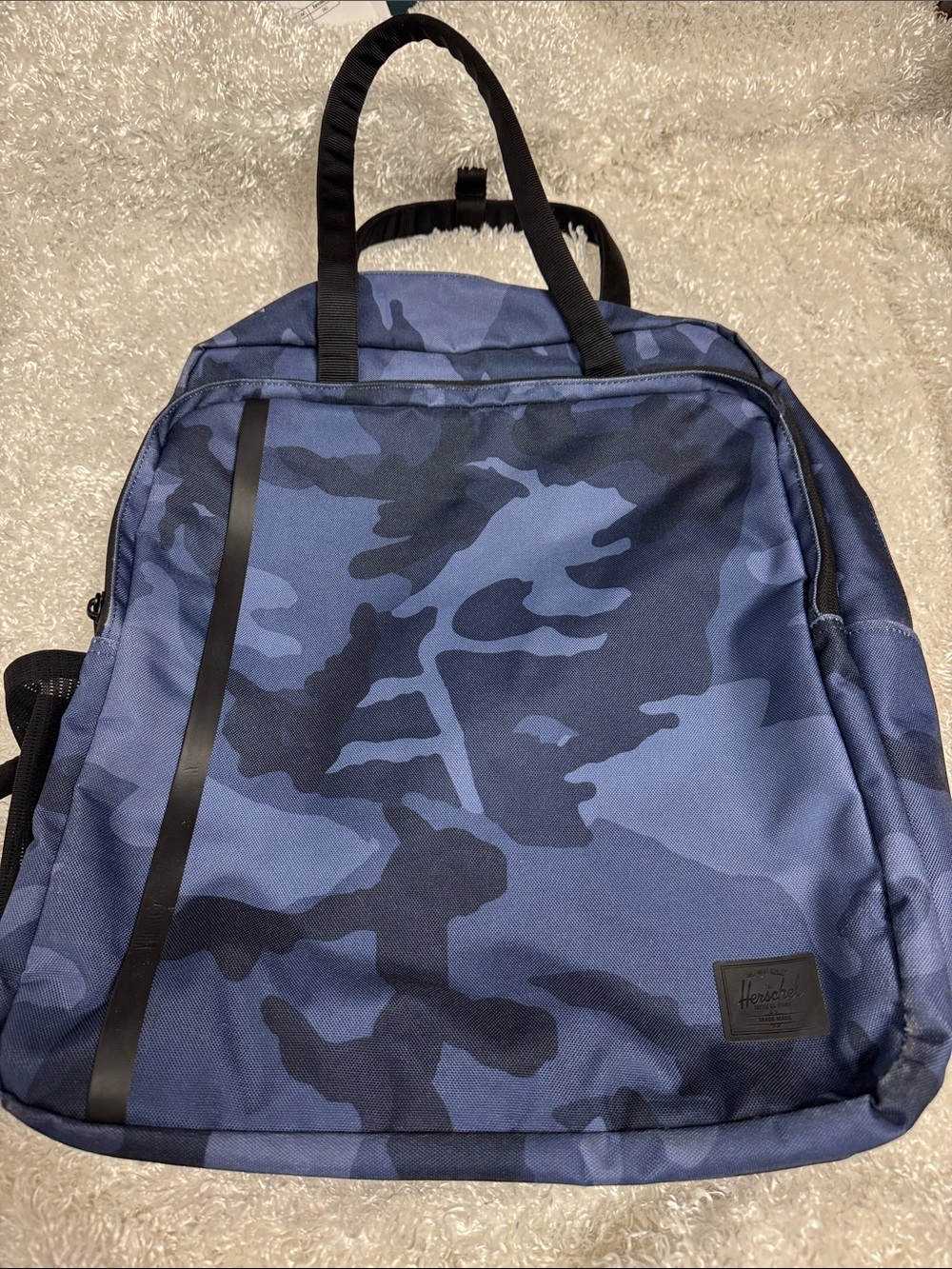 Herschel blue camo backpack bag